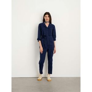 Alex Mill Women's Expedition Jumpsuit in Washed Twill Blue Size XS Utility